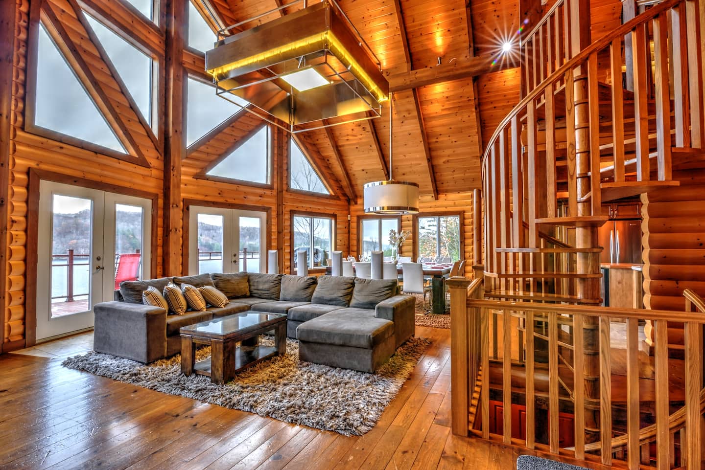 Espace divertissement du Chalet Le Scandinave